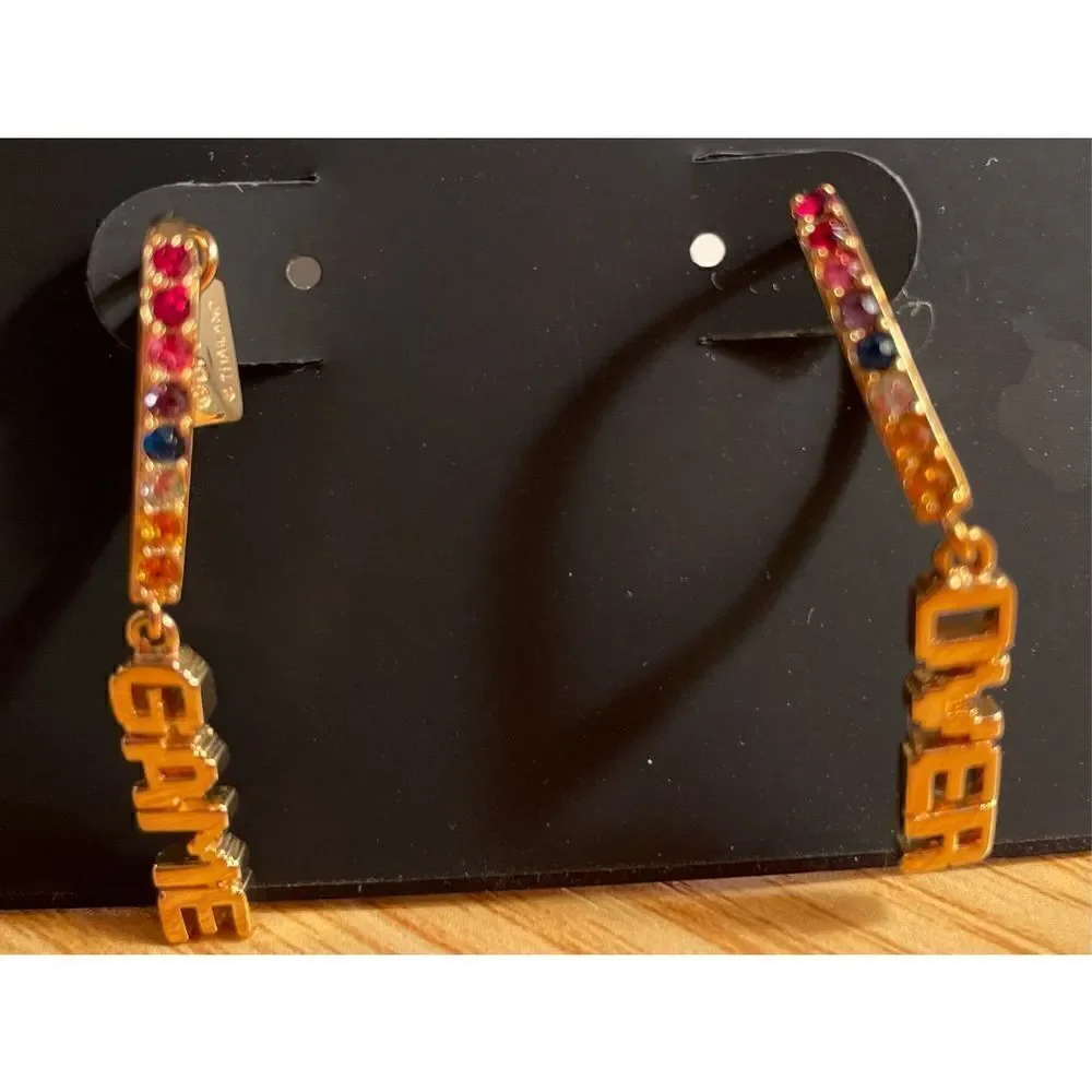 Coach x Pac-man Game Over Earrings Ltd. Ed. NWT - Picture 3 of 7